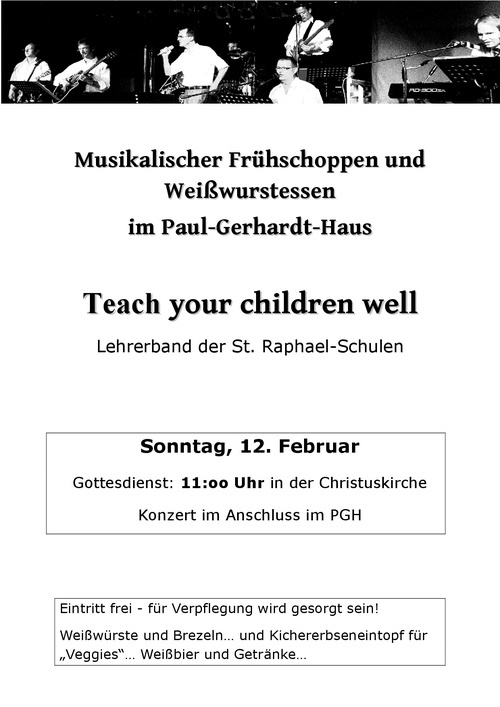 Plakat Lehrerband Mauer 12.02.23